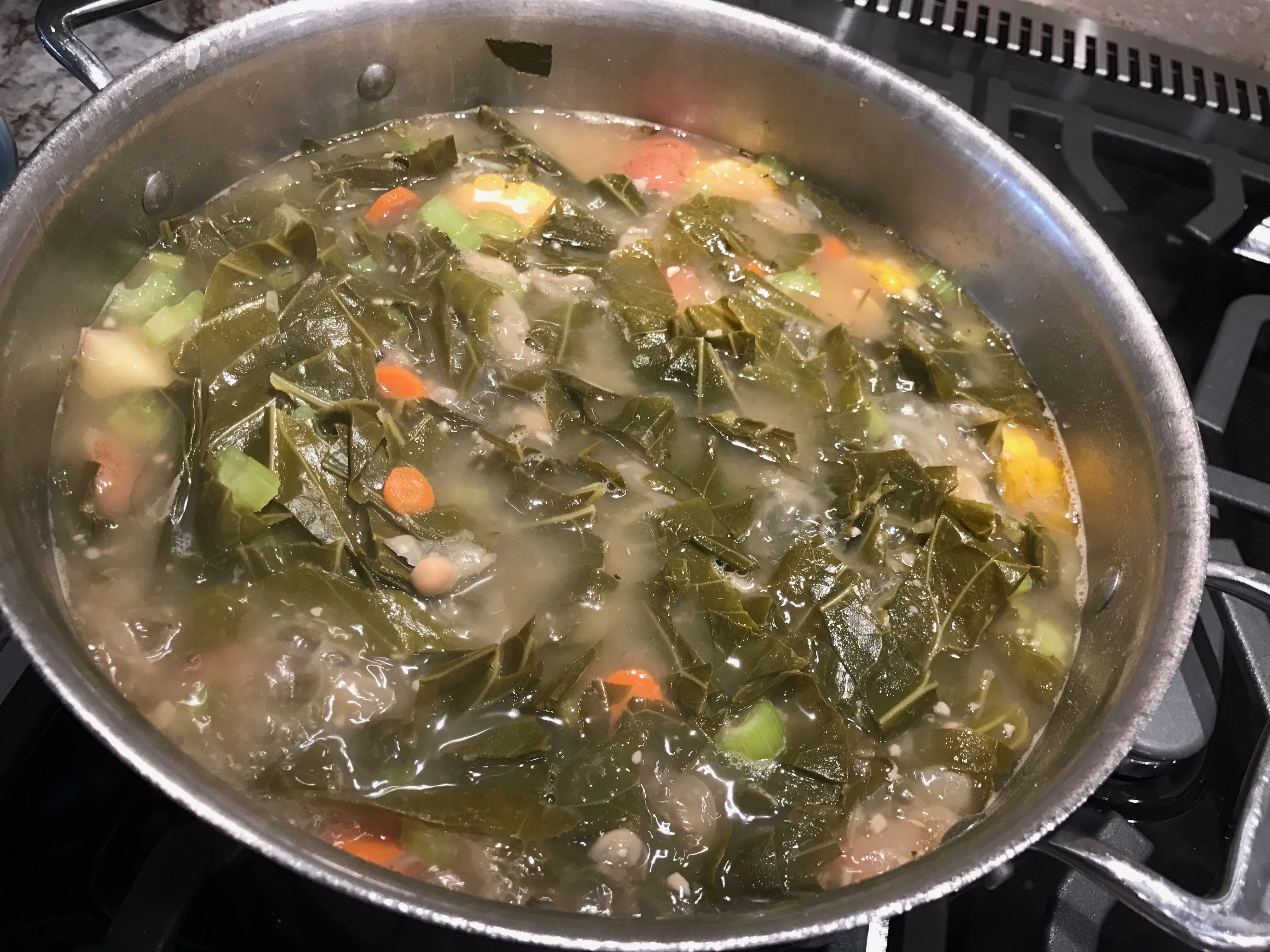 Homestyle Hearty Collard Green Stew #vegan Goodness!